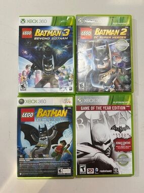 Lego Batman XBox 360 Batman Arkham City Game Lot of 4 Gently Used
